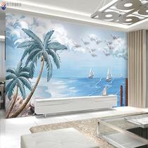 8D Nordic modern minimal seagull wallpaper background wallpaper living room bedroom film and television wallwall wallwall murals