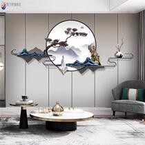 3D new Chinese style decorated wallpaper Zen Wallwater wall health and ear pavilion background wall decorated tea room wallpaper