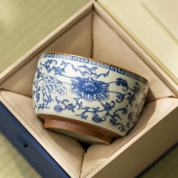 旧藏 汝窯青緑釉 葵口花口杯 二客組 中国陶磁 CL0474 2026年最新