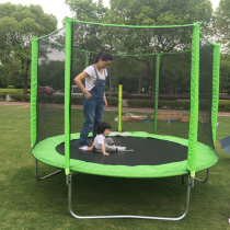 Trampoline children home outdoor adult jumping machine spring bungee bouncing machine with guard net large trampoline