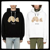 Palm Angels decapitated bear sweater Palm Angel long sleeve loose embroidery Teddy hoodie coat mens and womens coat
