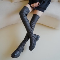 sokach high-set stretch over-knee boots with thick soles 2021 boots female high boots niche leather boots