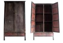 Zhufengyunqing early Su made beech wood fillet cabinet noodle cabinet hemp hanging gray Ming and Qing old furniture