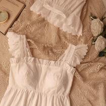 Private sweet and lovely angel girl with chest pad bar suspender pajamas womens summer shorts home clothes