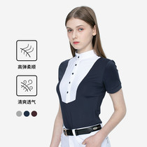 571 Italian St Denis UV Protection SPF50 quick-drying perspiration breathable equestrian riding short sleeve shirt