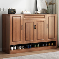 Shoe cabinet household door against wall large capacity entering door door opening door partition cabinet simple shoe rack receiver locker featuring