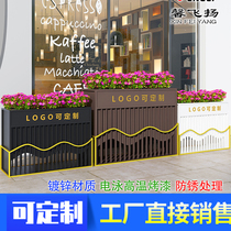 Outdoor Iron Art Flower Case Combined Partition Fence Outdoor Courtyard Commercial Street Flowers Altar Sales Floor Gardening Flower Groove Customisation