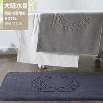 Five-star hotel floor towel bathroom special floor mat thickened household non-slip towel toilet foot absorbent cotton