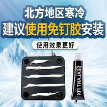 Household punch-free automatic door closer Wire rope pull line Wooden door Sliding door buffer hand-closed spring artifact