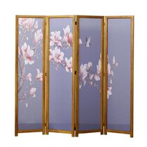 Georgette semi-transparent new Chinese decorative hotel home painting office screen partition