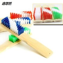 Natural bamboo shoe brush board brush long handle stiff brush cleaning brush household multifunctional shoe washing brush