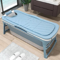Rectangular long square basin with lid oversized insulation deep bucket bath tub bath tub family folding bath bucket plastic bucket