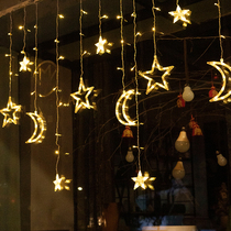 Star solar light string Outdoor garden light Waterproof Garden decoration Top floor balcony decorative light with terrace color light