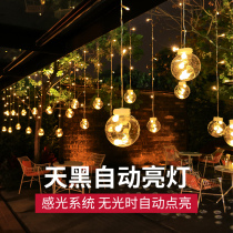 Solar lantern Outdoor courtyard Night light Garden decoration Top floor balcony Decorative light string Terrace Star light belt