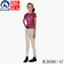 Equestrian supplies children's equestrian breeches riding breeches four-sided elastic breeches half leather breeches knight equipment