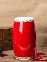 (Zhen Pin) Adult 14cm waist drum cowhide wooden double row nail waist drum Yangko dance square dance