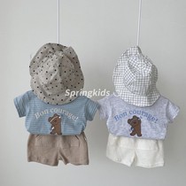 Korean childrens clothing childrens summer new Korean version of niche fabric small pocket shorts children summer pants