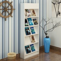 Bookshelf magazine rack Newspaper rack Book and newspaper rack Periodical rack Party building publicity rack display rack Wooden display rack Creative