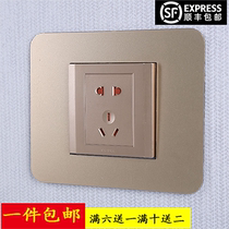 White transparent acrylic switch adhesive wall stickup switch protective sheath upscale socket hood switch decorative cover