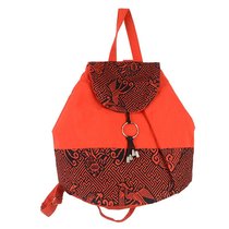 Guangxi minority dragon and phoenix pattern Zhuang brocade backpack red backpack womens cloth bag Zhuang business characteristics gifts