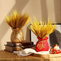 Golden wheat ear living room ornaments sell good meaning ornaments dried flower spike home living room decoration shop open business Joe