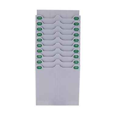 Attendance card card card rack card punch paper machine multi-warehouse wall card sleeve type 24 board material plastic rack card