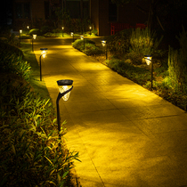 Solar Straw Terrace Light Outdoor Waterproof Patio Ground Plug-in Home Yard Wall Lamp Villa Landscape Lighting Induction Lights