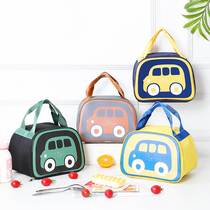 Primary school students special with meal bag cartoon car portable insulation lunch box bag tin foil thickened childrens portable meal bag