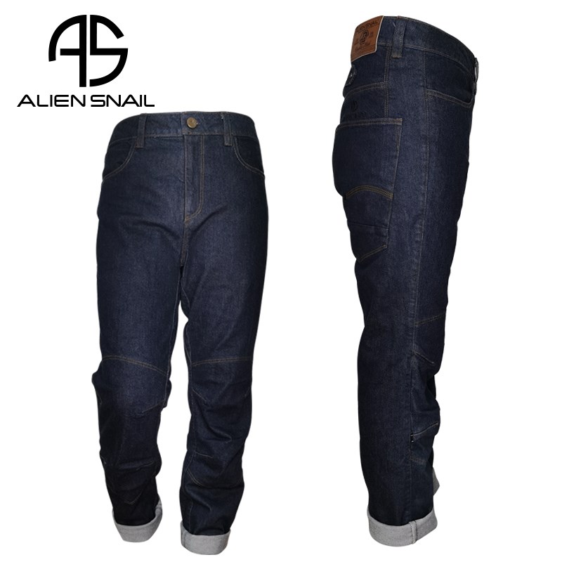 Motorcycle jeans kodura commuter cycling pants thickened Anti-fall windproof wear-resistant racing pants winter