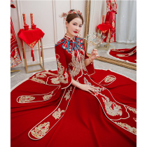 Xiuhe clothing 2021 new wedding Chinese wedding dress female summer heavy industry velvet Xiuhe out of the cabinet uniform