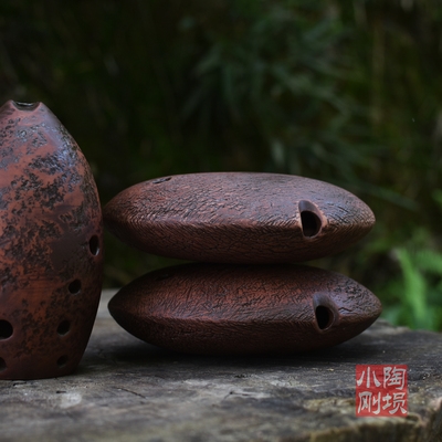 Tao Xun flat round round flat Xun pure handmade professional performance Xun ten hole single cavity musical instrument pear Xun 432