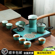 Japanese teapot teacup tea set household light luxury high-end living room tea making small ceramic kung fu office reception