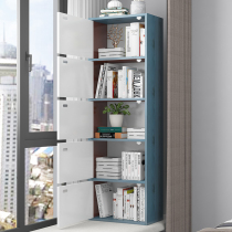 Bookcase bookshelf with door locker simple floor storage cabinet tatami balcony floating window cabinet free combination cabinet