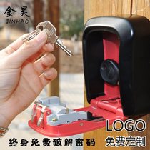 Key storage box Door decoration company password box Bed and breakfast site cats eye wall-mounted password lock box