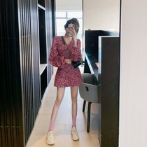 2020 new spring and autumn Hyuna sexy BAO WEN undercover dress waist thin temperament goddess clothes