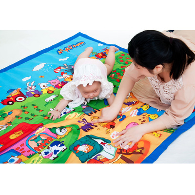 Newborn early education floor mat baby game pad game blanket thickened environmental protection crawling pad baby toy blanket washable