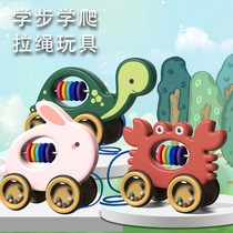 Drag toddler toy car puppy pull car baby child drawstring 1-2-3 year old one year old baby boy car
