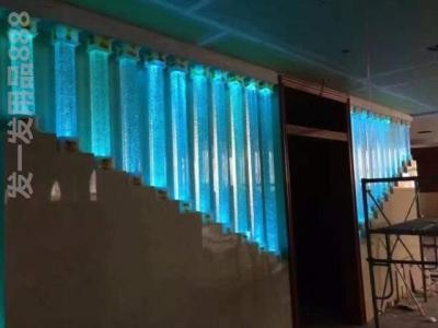 Glass column Acrylic crystal column support living room partition decoration porch Hair salon partition screen Barber shop