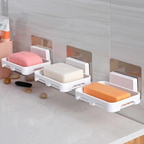 Wall-mounted soapbox drain rack bathroom punch toilet sanitary soap rack-free rack soap