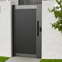 Wrought courtyard door outdoor Villa open door simple modern shutter door fence door Community single door yard door
