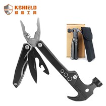 Small Wild Multipurpose Multifunction Onboard Pliers Hammer Outdoor Liu Wild Five Gold Tools Portable Folding Goat Corner Hammer