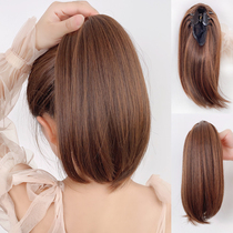 Grab clip ponytail natural hair tail clip wig inner buckle ponytail short wig braid high ponytail simulation hair