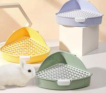 Cano Rabbit Toilet Young Rabbit dwarf Rabbit Guinea Pig Triangle Toilet Bedpan Urinals can be fixed with leakproof urine Rabbit toilet