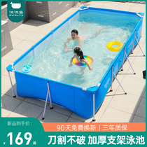 Large Adult Swimming Pool children household bracket swimming pool outdoor folding thickened pool outdoor large fish pond