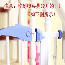 Stair door fully enclosed household isolation with lock stairway guardrail child safety door plastic anti-baby climbing stairs