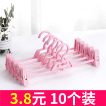 Pants clip strong household incognito JK skirt clip multi-function hanger clip Pants hanger rack storage wardrobe Laminated non-slip