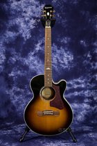 Epiphone eppe EJ-200 Coupe w single board folk song electric box acoustic guitar sunset color