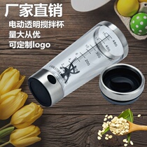 Factory price direct sale transparent plastic electric mixing cup gift department store can be customized customer LOGO retail
