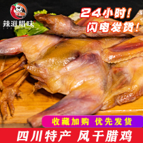 Sichuan air-dried Chinese chicken specialty Homemade smoked Chinese chicken Farm air-dried chicken sausage marinated salted chicken chicken 500g