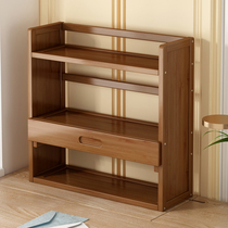 Simple desktop bookshelf containing shelve small childrens bookcase office table containing multilayer solid wood floor